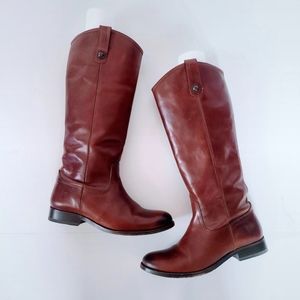 NOT AVAILABLE Frye leather brown tall long boots